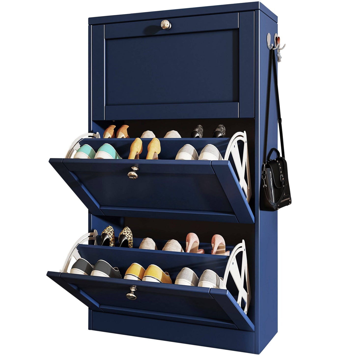 Shaker Shoe Cabinet For Hallway | Modern Shoe Storage Unit