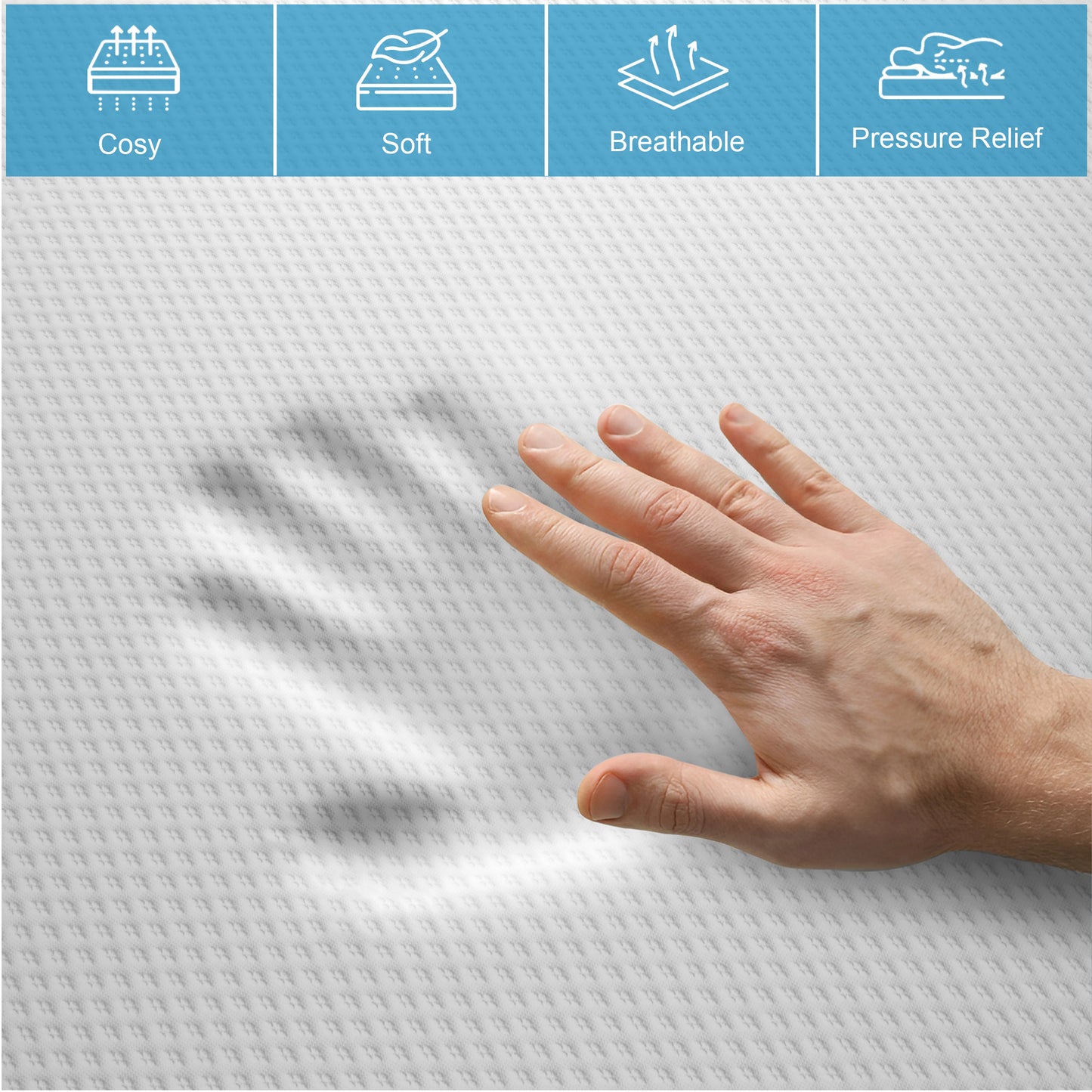 Cool Gel Memory Foam Mattress - Single, Small Double, Double, King