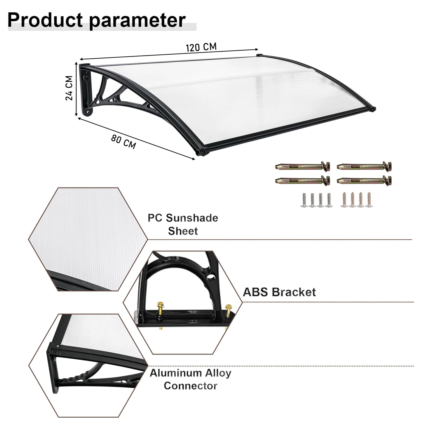 Waterproof Front Door Canopy