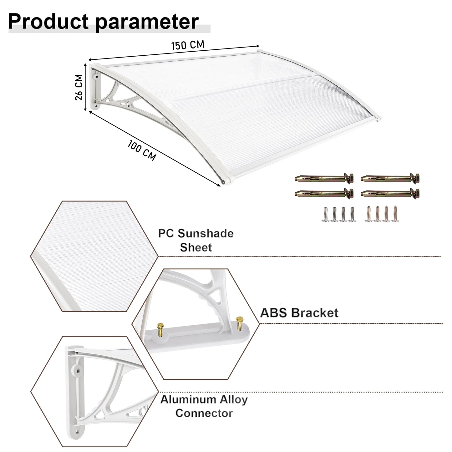 Waterproof Front Door Canopy