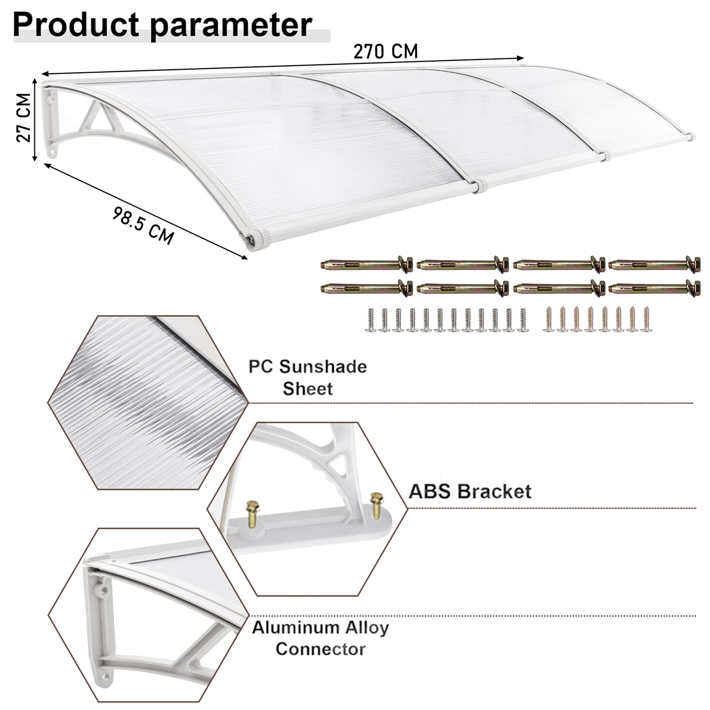 Waterproof Front Door Canopy