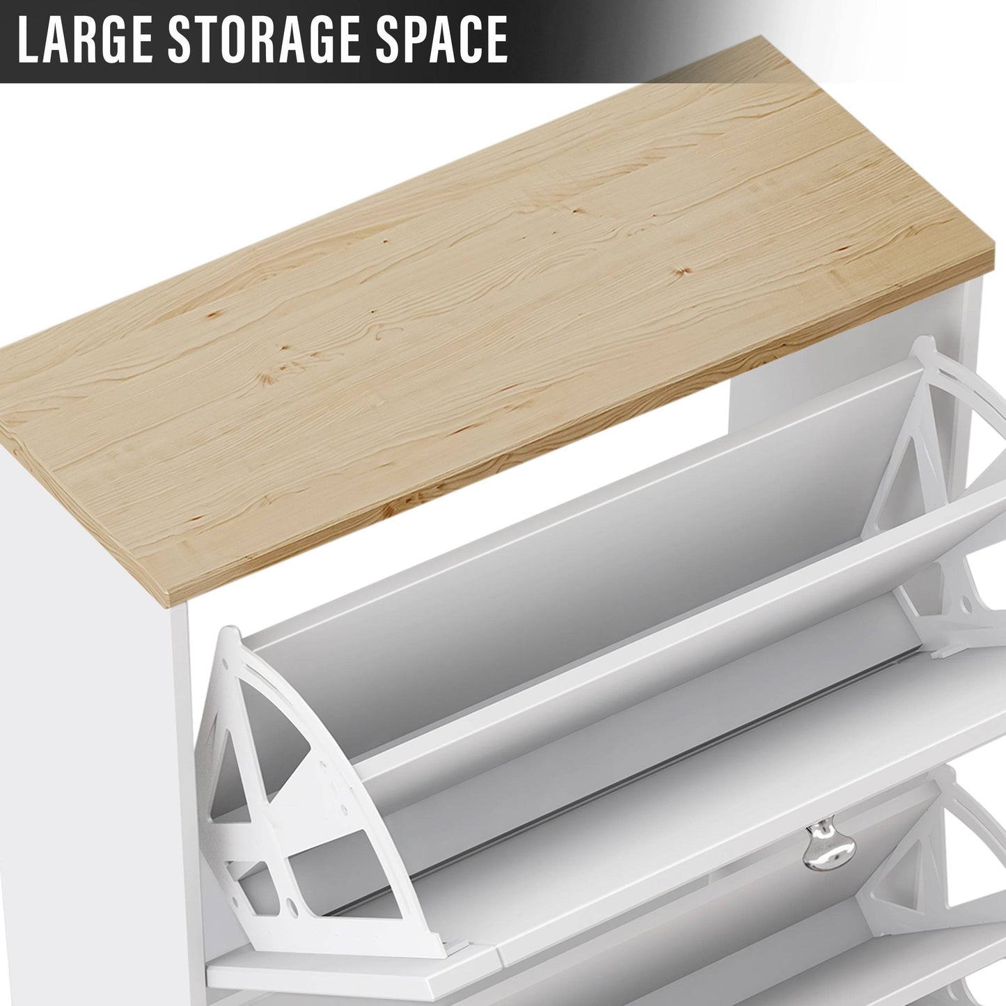 Shaker Shoe Cabinet For Hallway | Modern Shoe Storage Unit
