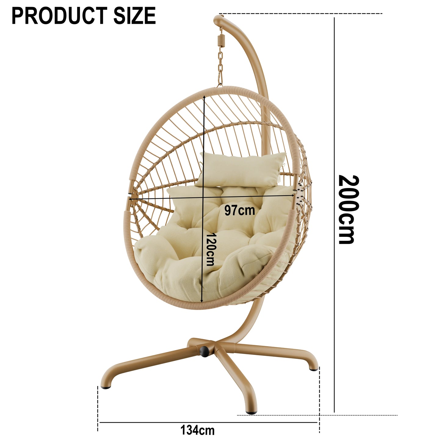 Hanging Egg Chair with Cushion