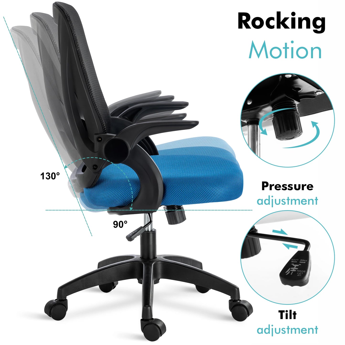 Ergonomic Home Office Chair Mesh - Computer Desk Chair