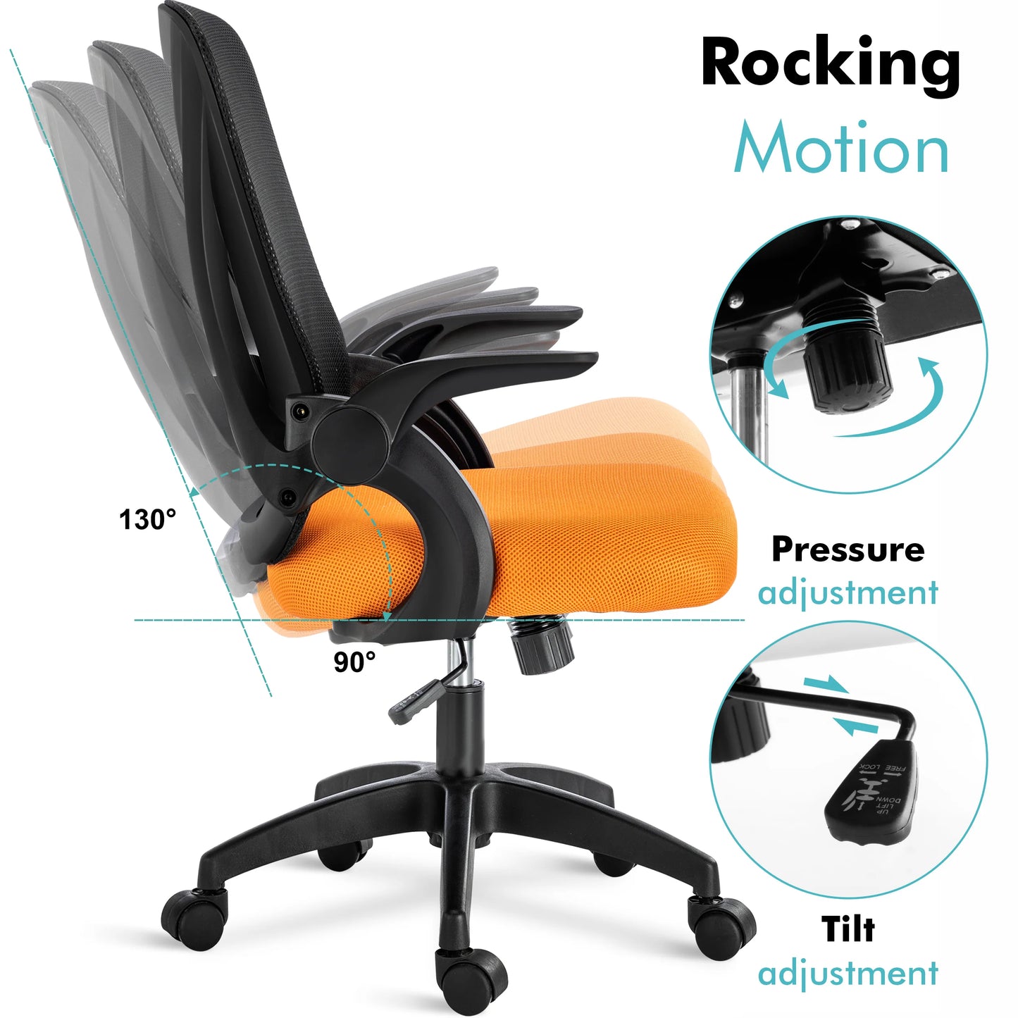 Ergonomic Home Office Chair Mesh - Computer Desk Chair