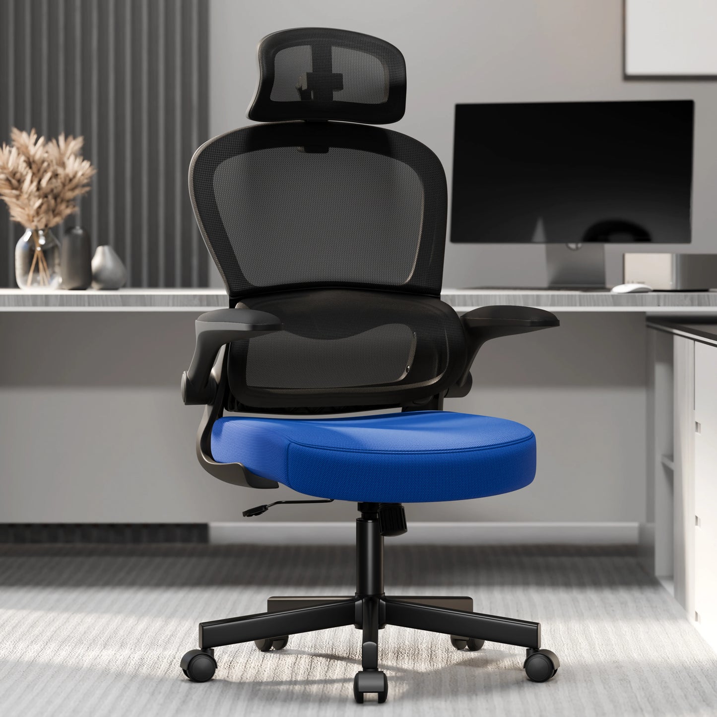 Home Office Chair - Ergonomic Computer Chair with Headrest