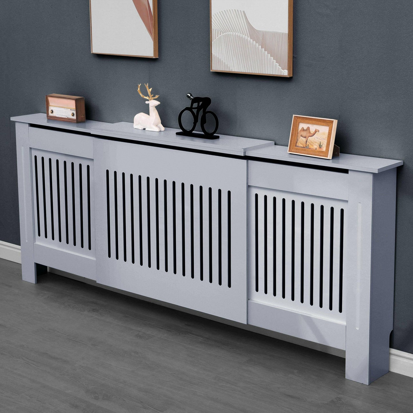 Adjustable Radiator Cover, Extendable 140-204 cm