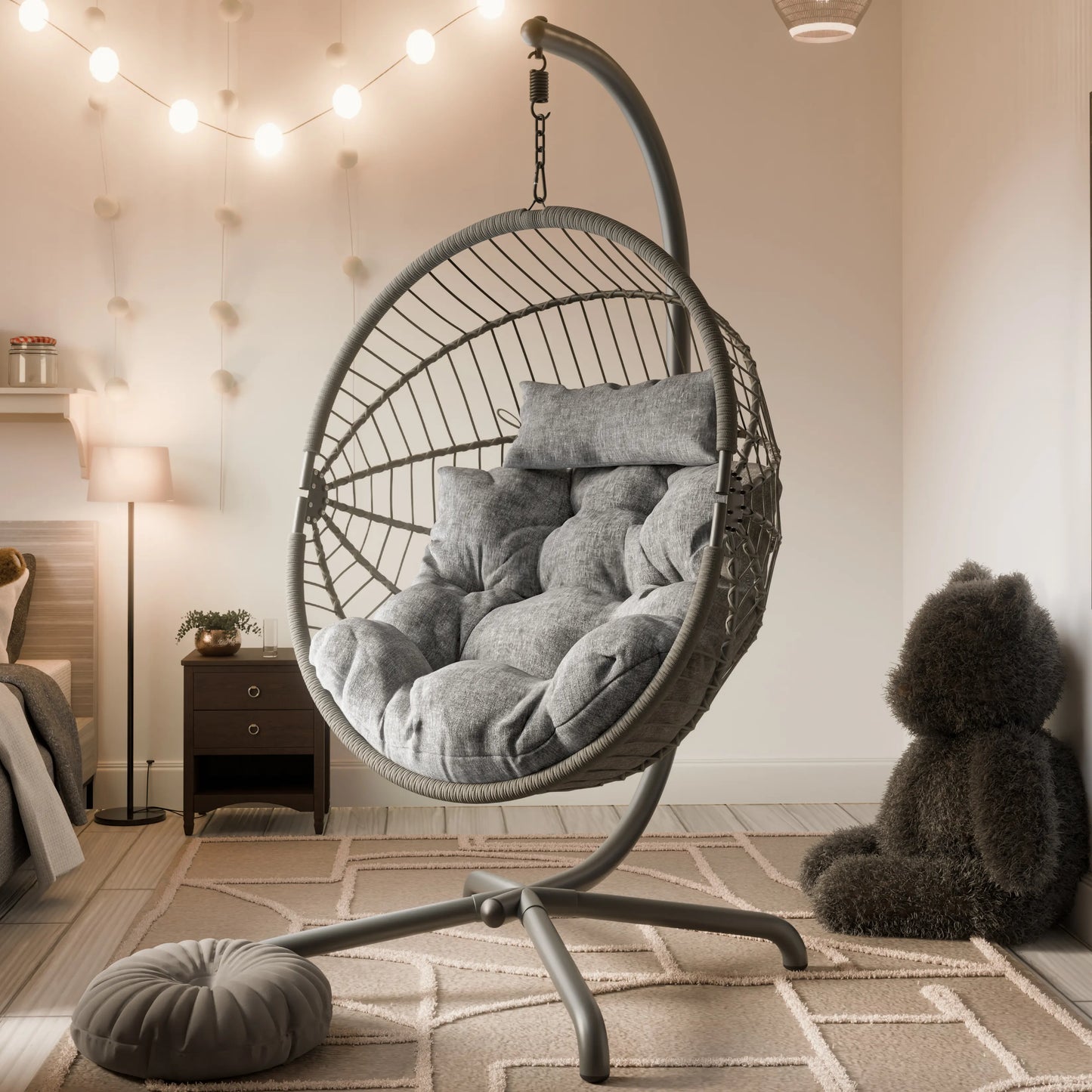 Hanging Egg Chair with Cushion