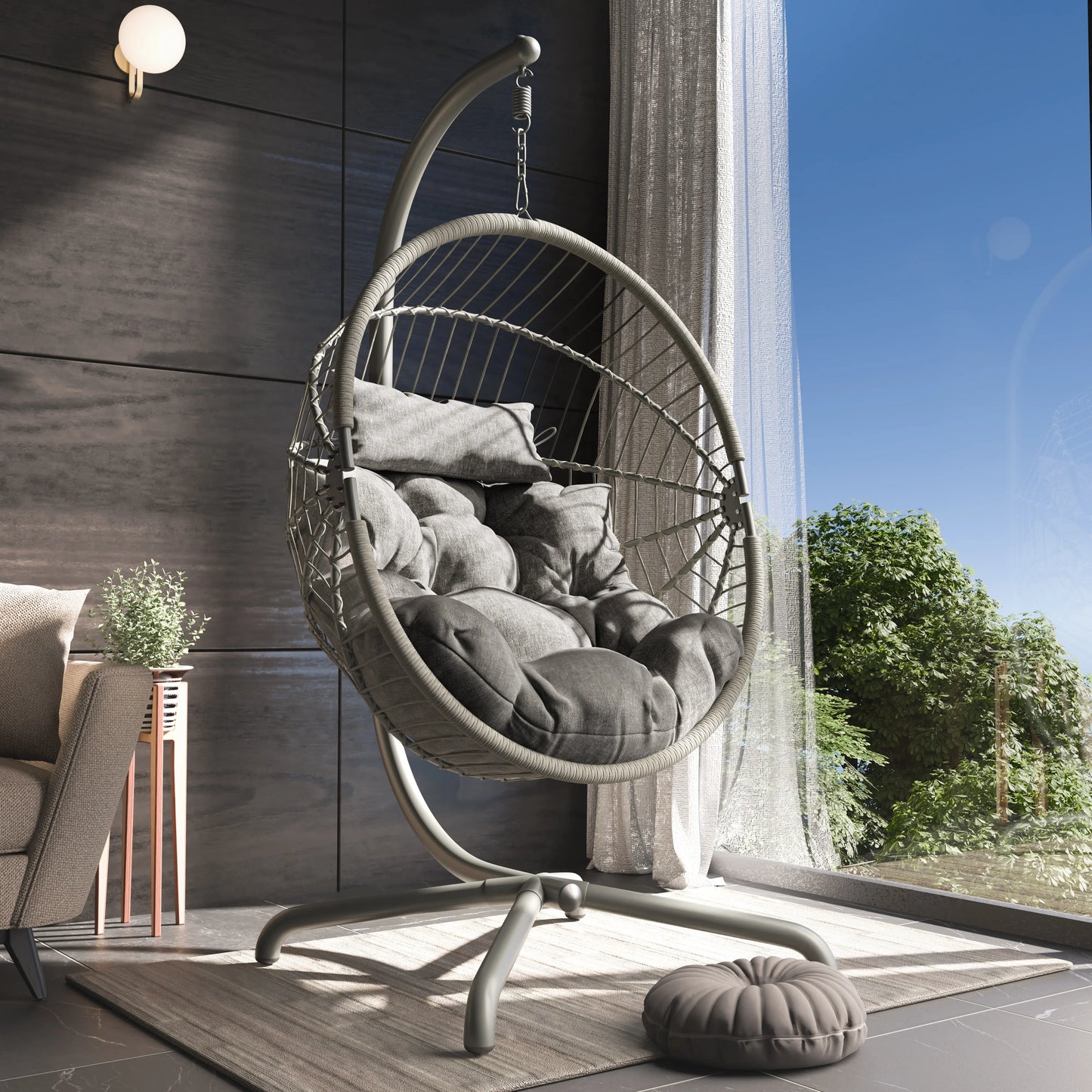 Hanging Egg Chair with Cushion