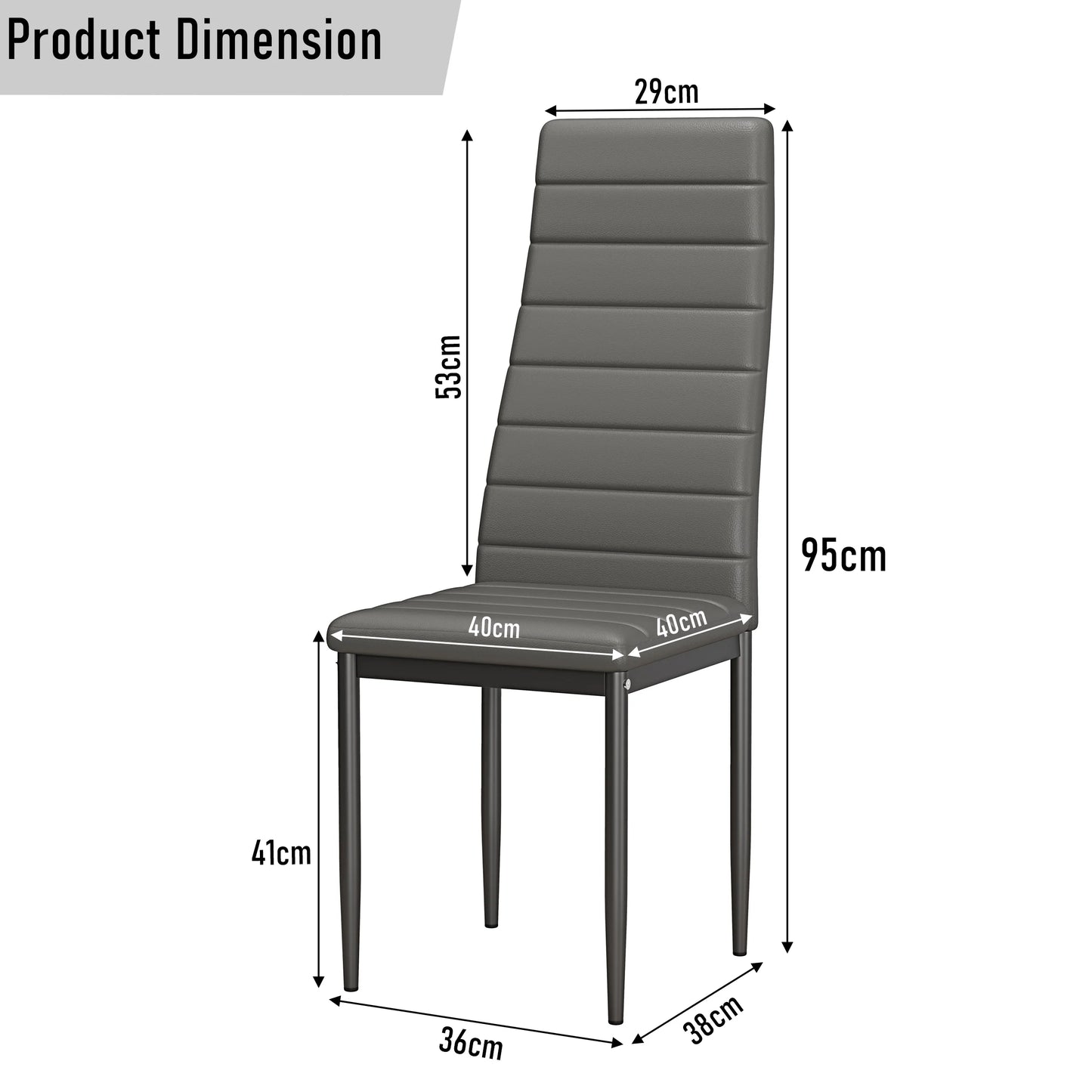 White & Black Gloss 4-6 Seater Dining Table and Chairs Set