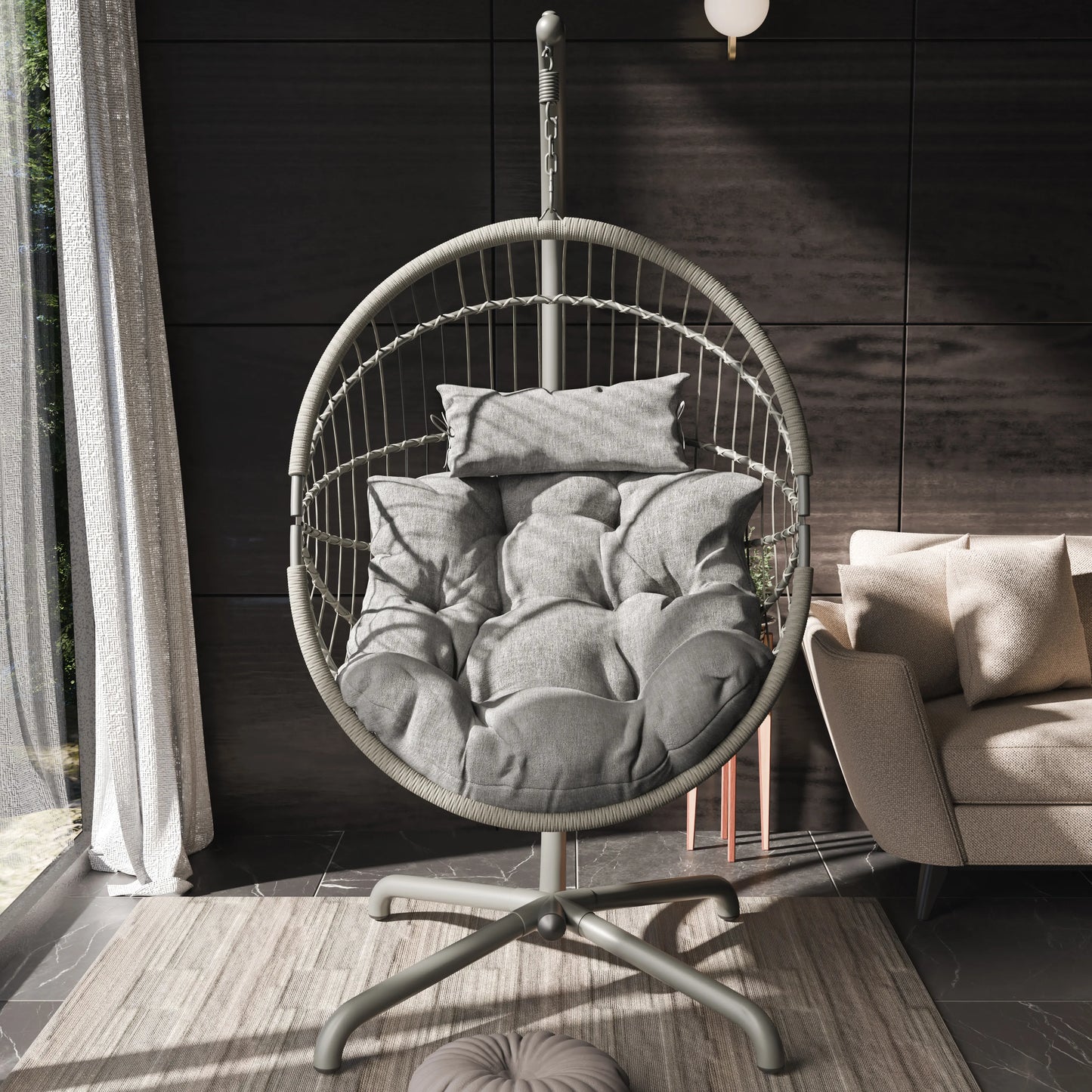 Hanging Egg Chair with Cushion