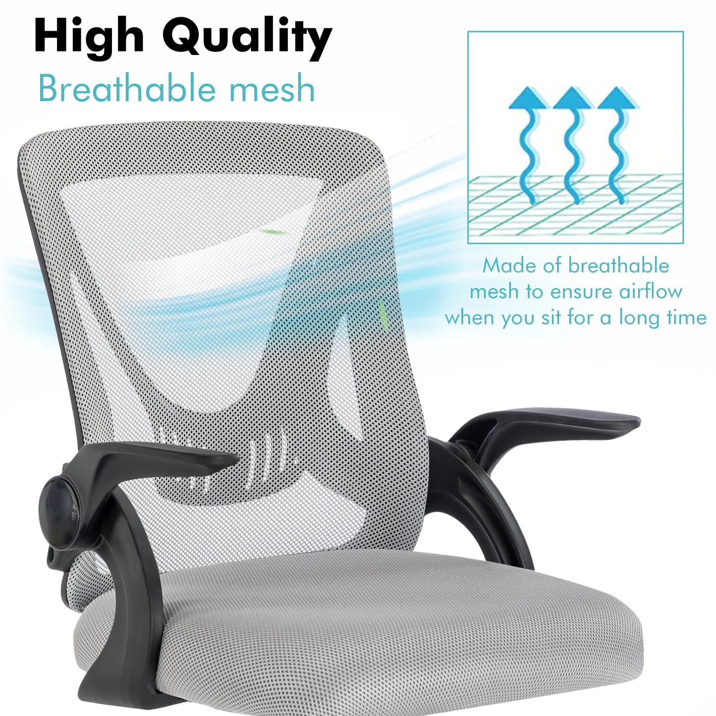 Ergonomic Home Office Chair Mesh - Computer Desk Chair