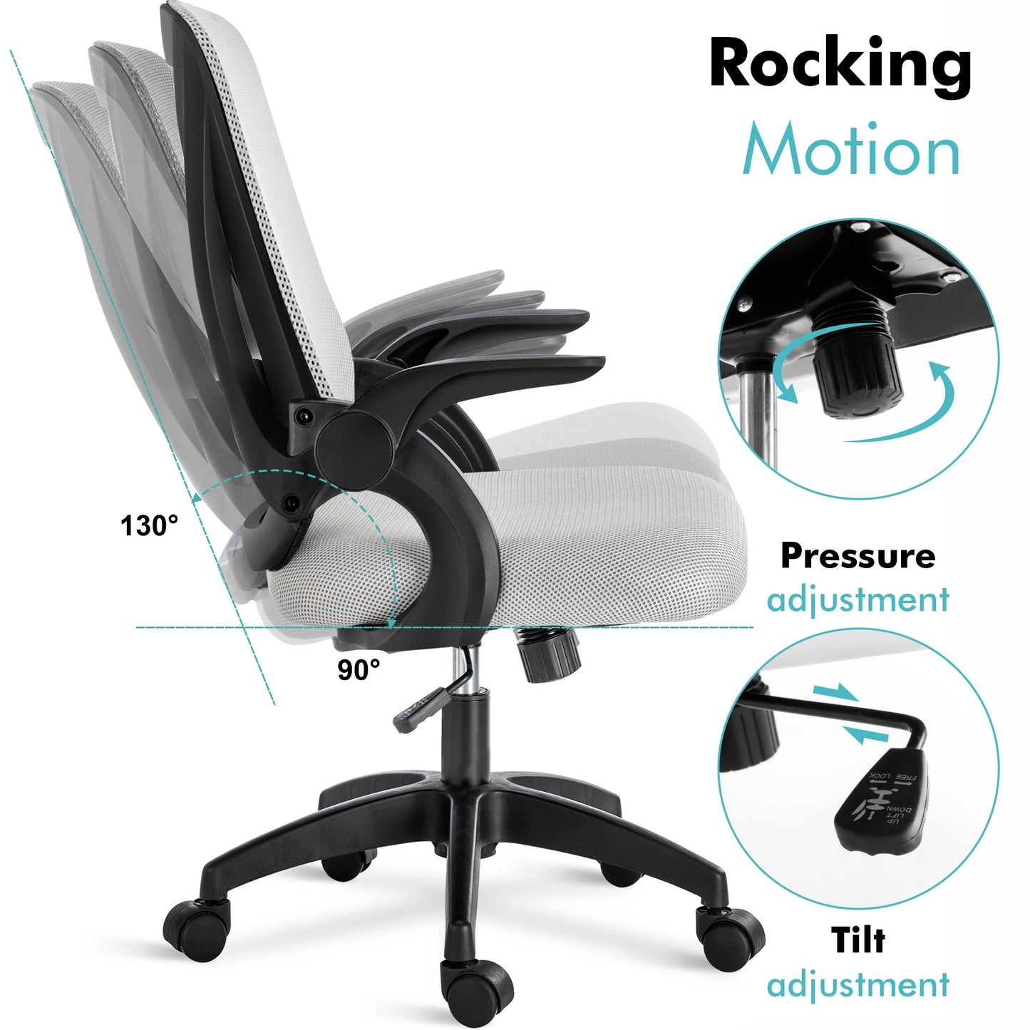 Ergonomic Home Office Chair Mesh - Computer Desk Chair