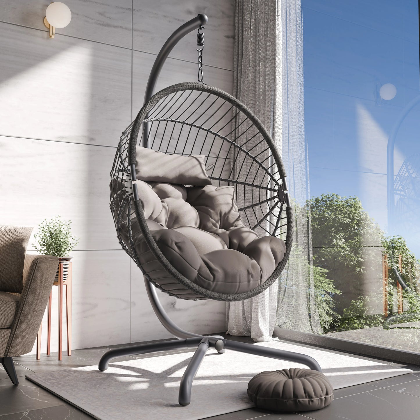 Hanging Egg Chair with Cushion