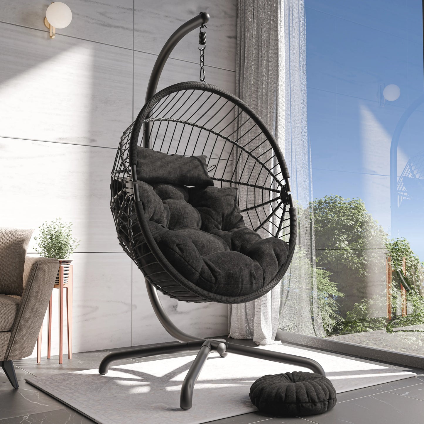 Hanging Egg Chair with Cushion