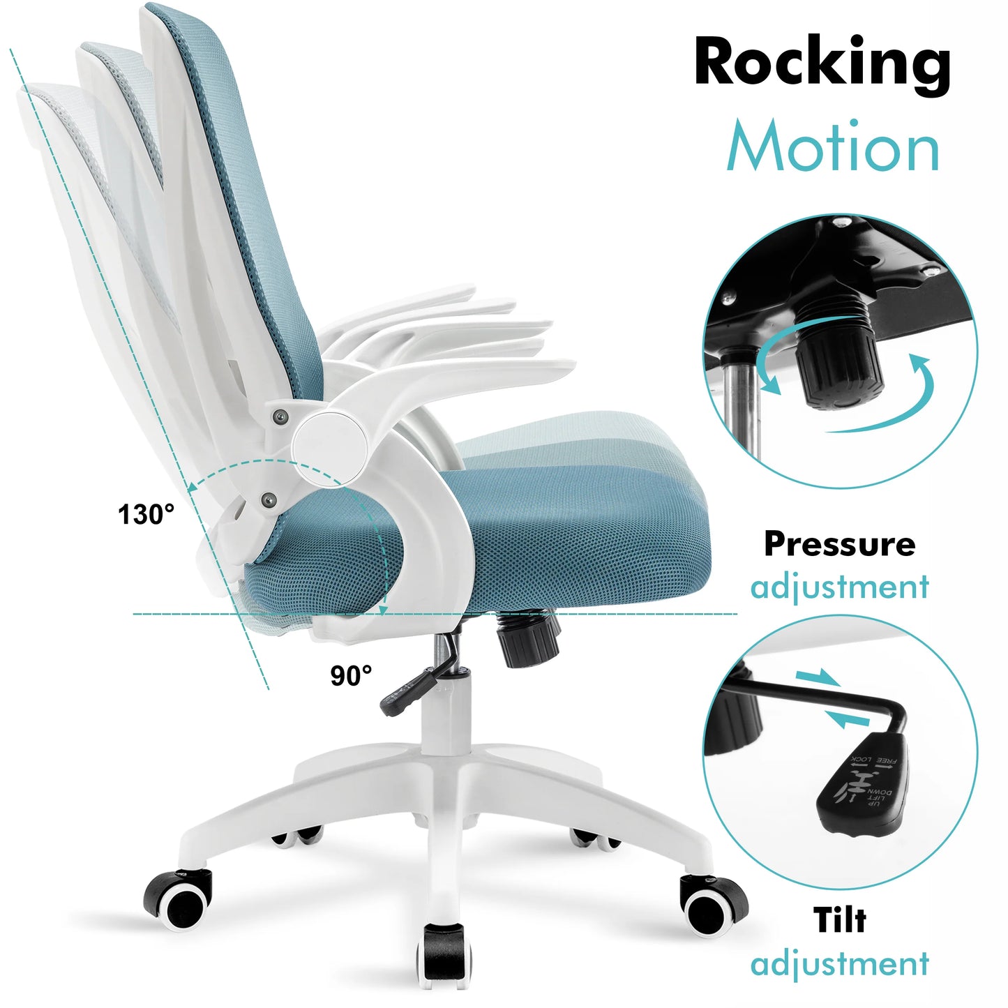 Ergonomic Home Office Chair Mesh - Computer Desk Chair