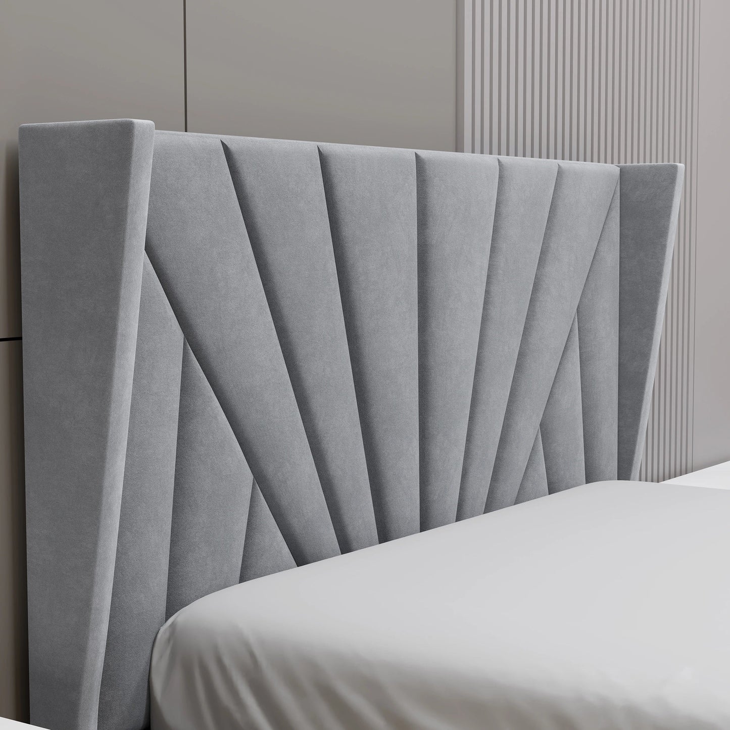 Velvet Ottoman Storage Bed - Sunrise Ottoman Bed Frame