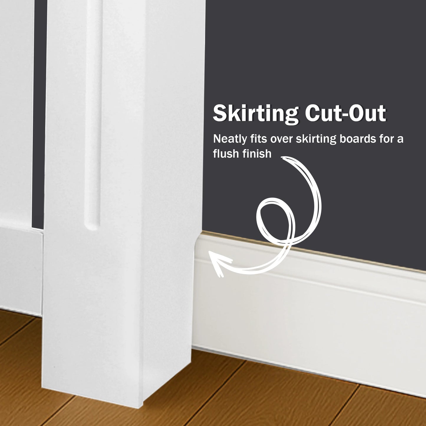 Adjustable Radiator Cover, Extendable 140-204 cm