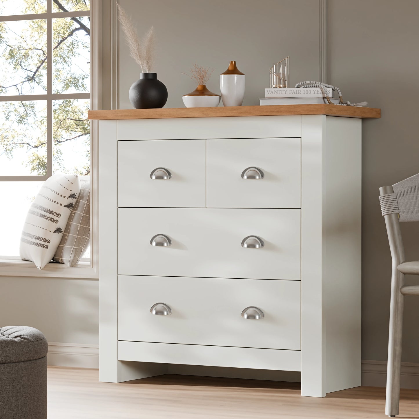 2 over 2 Chest of Drawers Bedroom - Chester Drawers