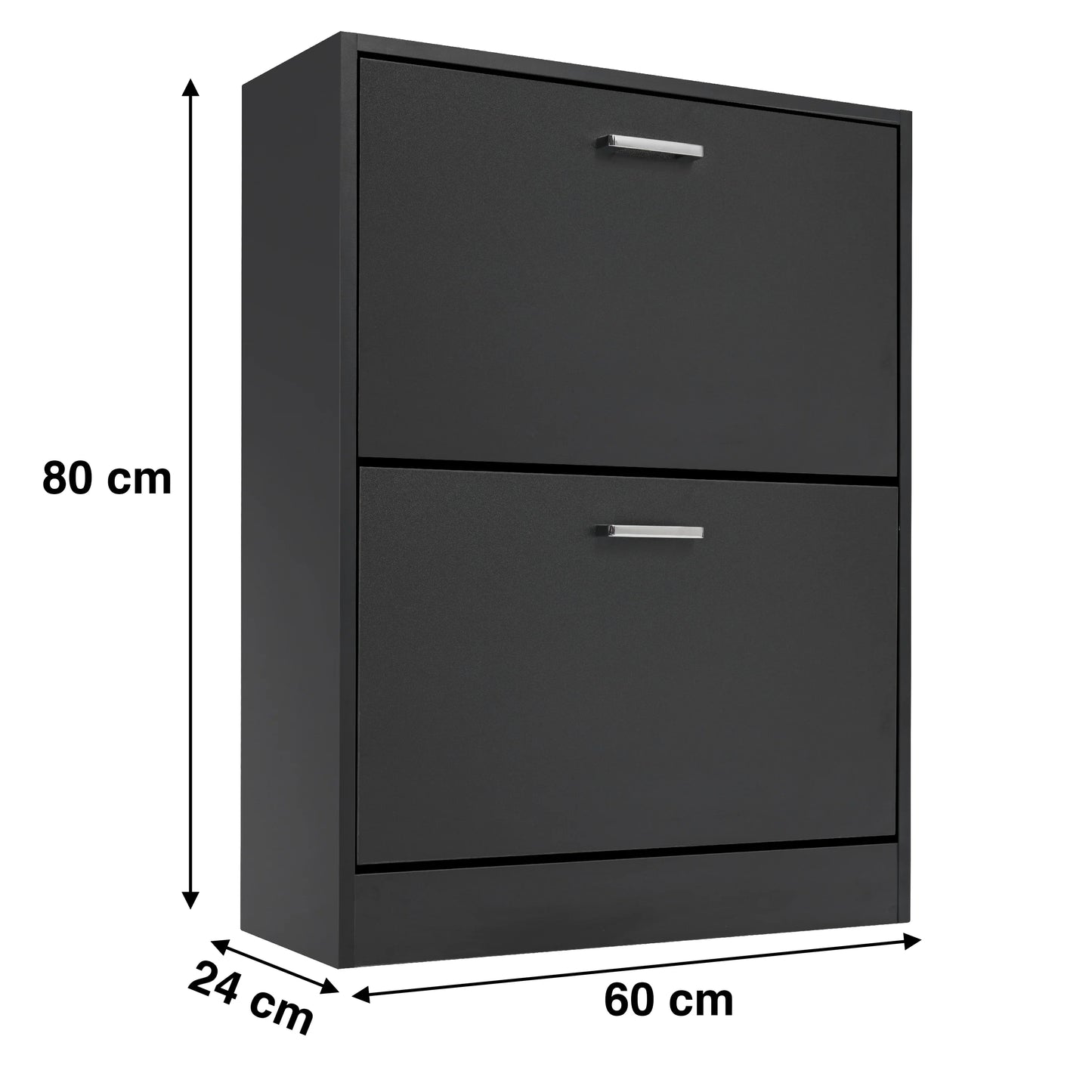 2 Door Slim Shoe Cabinet For Hallway | Small Shoe Storage