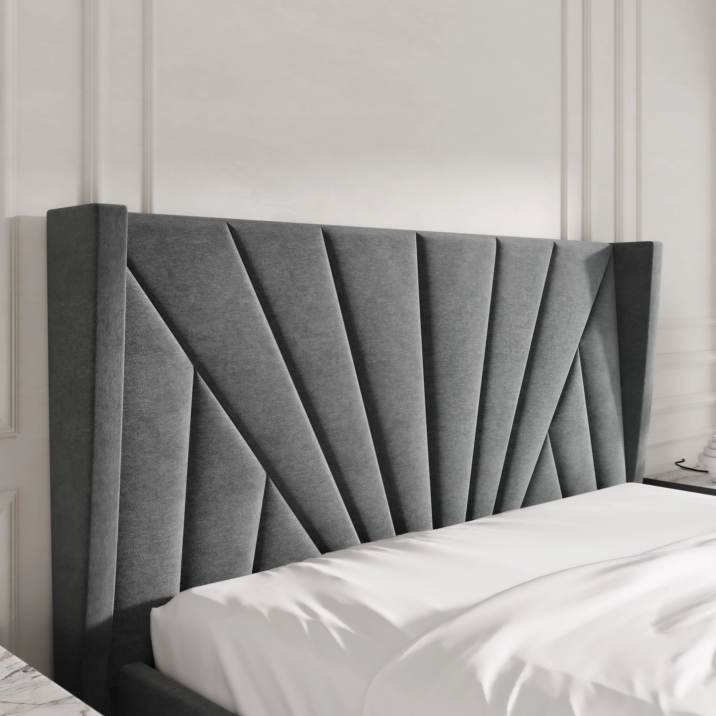 Velvet Ottoman Storage Bed - Sunrise Ottoman Bed Frame