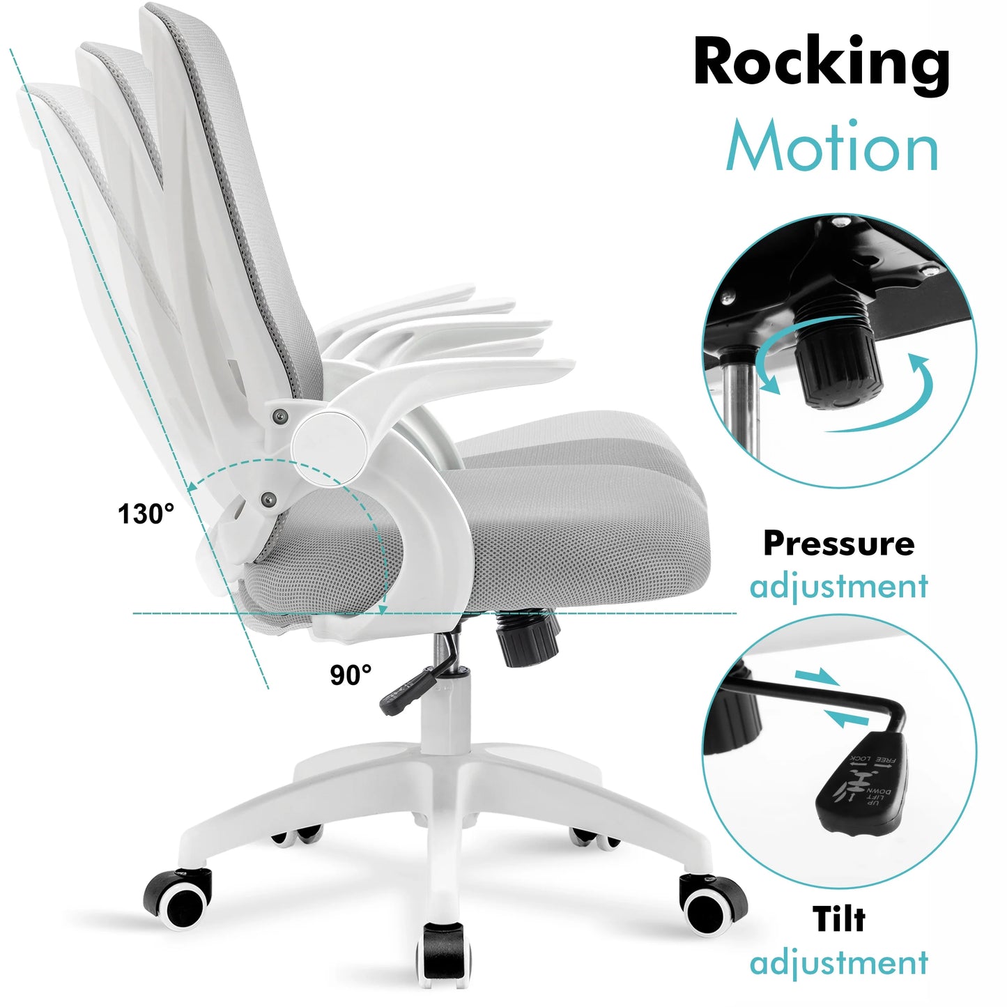 Ergonomic Home Office Chair Mesh - Computer Desk Chair