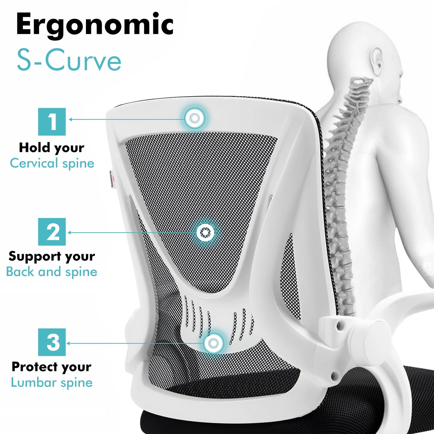 Ergonomic Home Office Chair Mesh - Computer Desk Chair