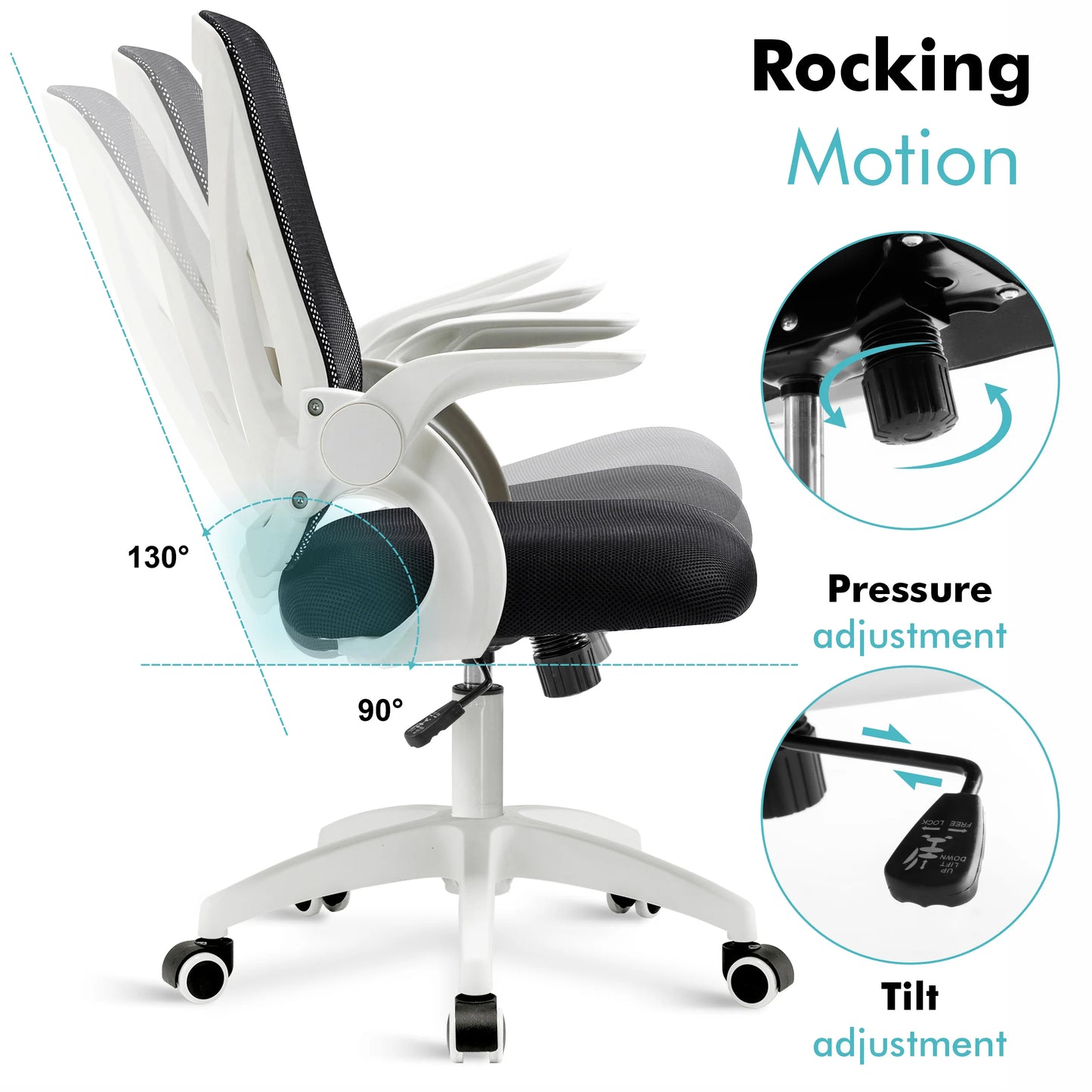 Ergonomic Home Office Chair Mesh - Computer Desk Chair