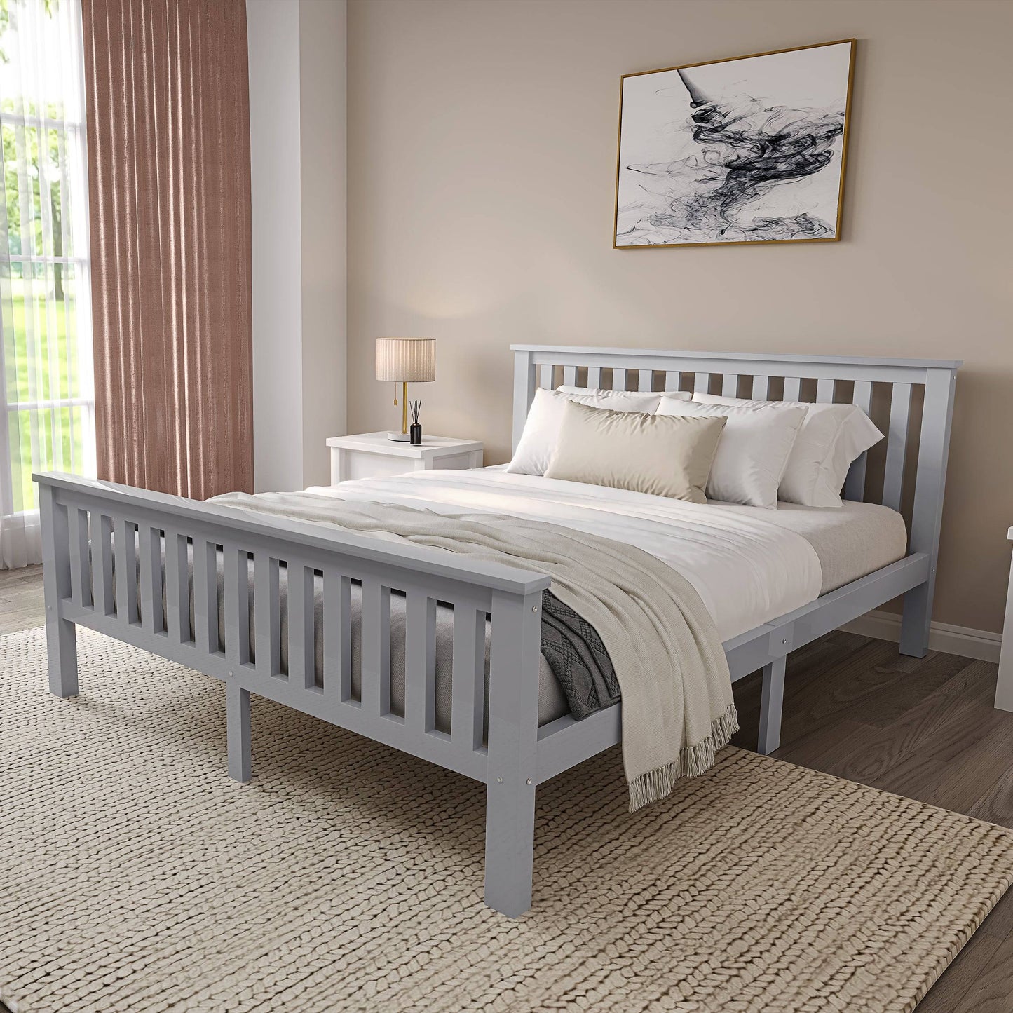 Wooden Double Bed Frame