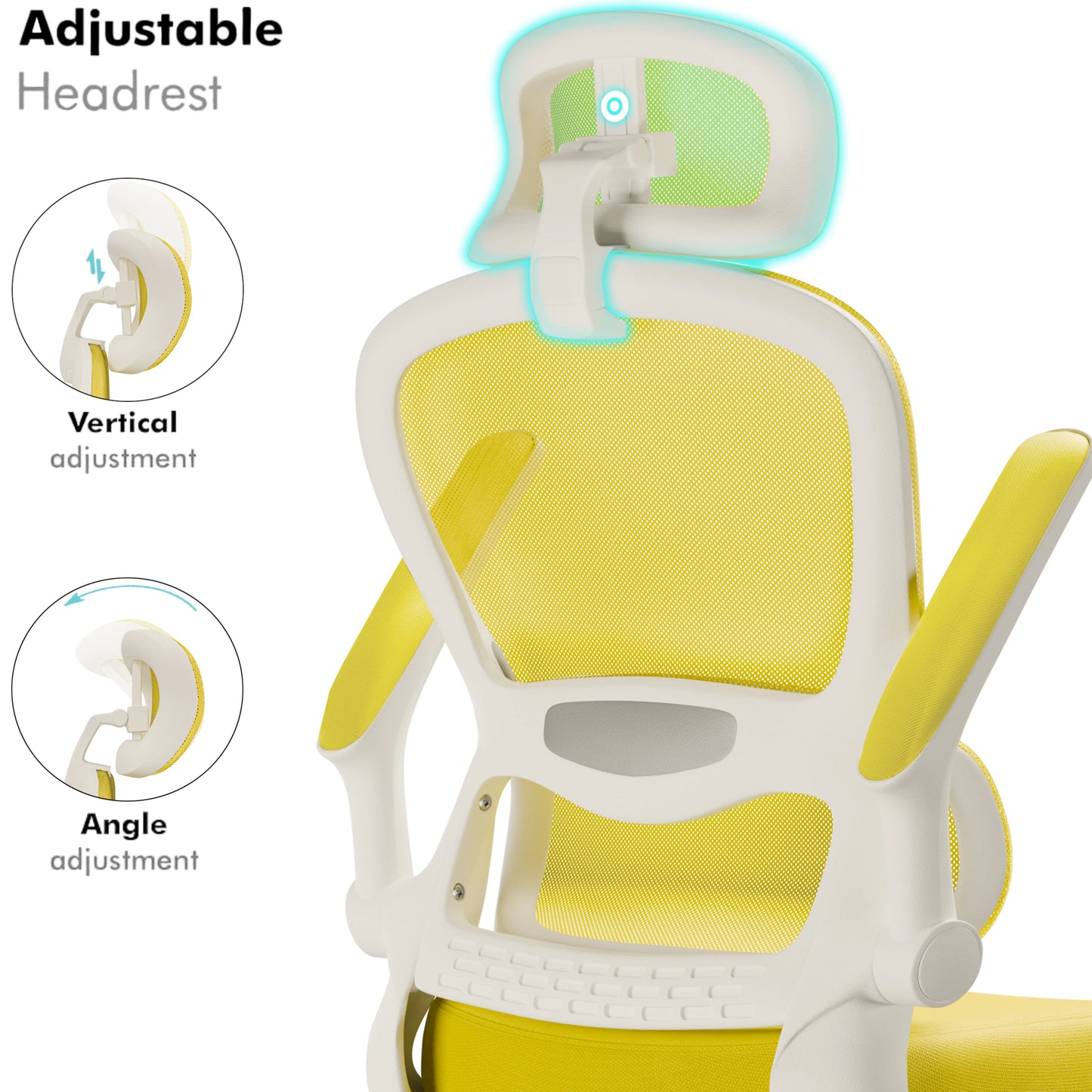 Home Office Chair - Ergonomic Computer Chair with Headrest