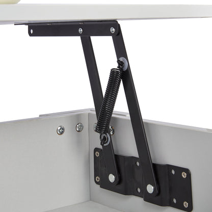 High Gloss Lift Top Coffee Table With Hidden Storage Shelf