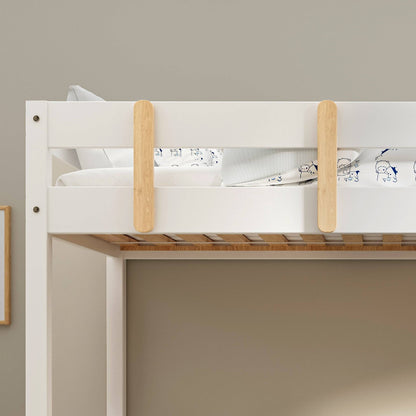 Bunk Bed With Desk - High Sleeper Loft Bed Frame For Kids