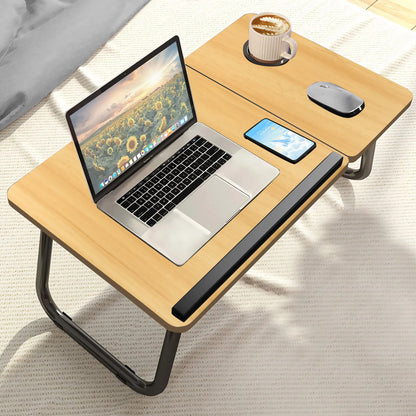 Portable Height Adjustable Laptop Table with Cup Holder