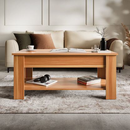 Lift top Coffee Table with Storage - Lift up Living Room Table 100cm