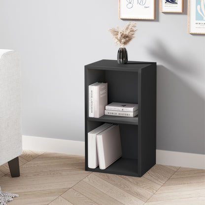 Bookcase Cube Storage Unit - Tall Narrow Bookshelf