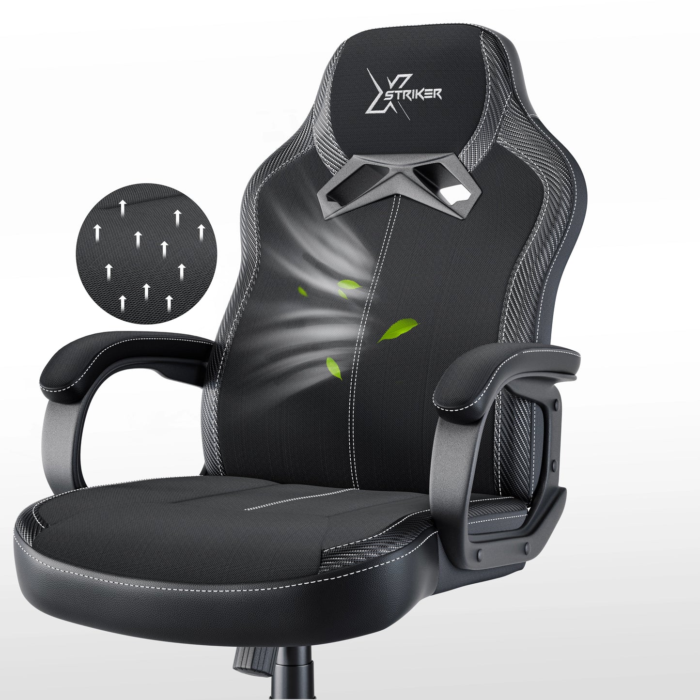 Xstriker Small Gaming Chair - Fabric PC Computer Desk Office Chair