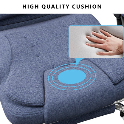 Massage Office Chair with Footrest - Ergonomic Desk Chair