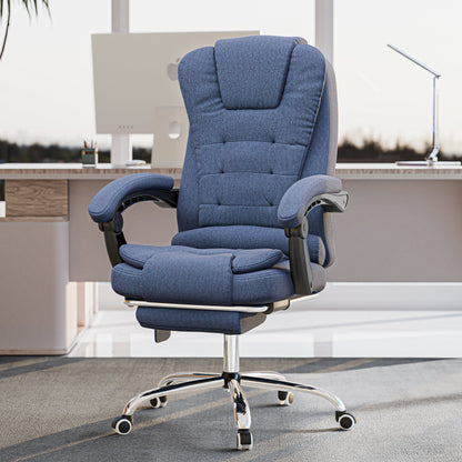 Massage Office Chair with Footrest - Ergonomic Desk Chair