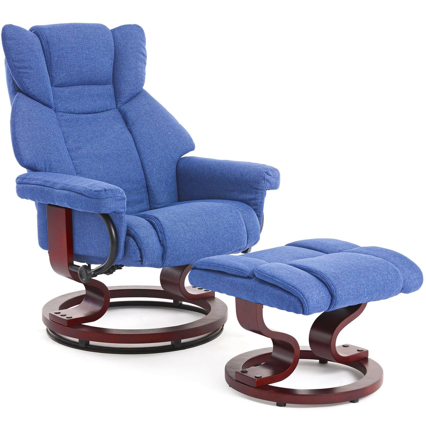 Swivel Recliner Chair with Footstool - Recliner Armchair