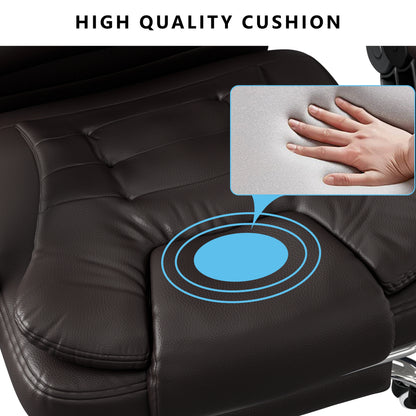 Massage Office Chair with Footrest - Ergonomic Desk Chair