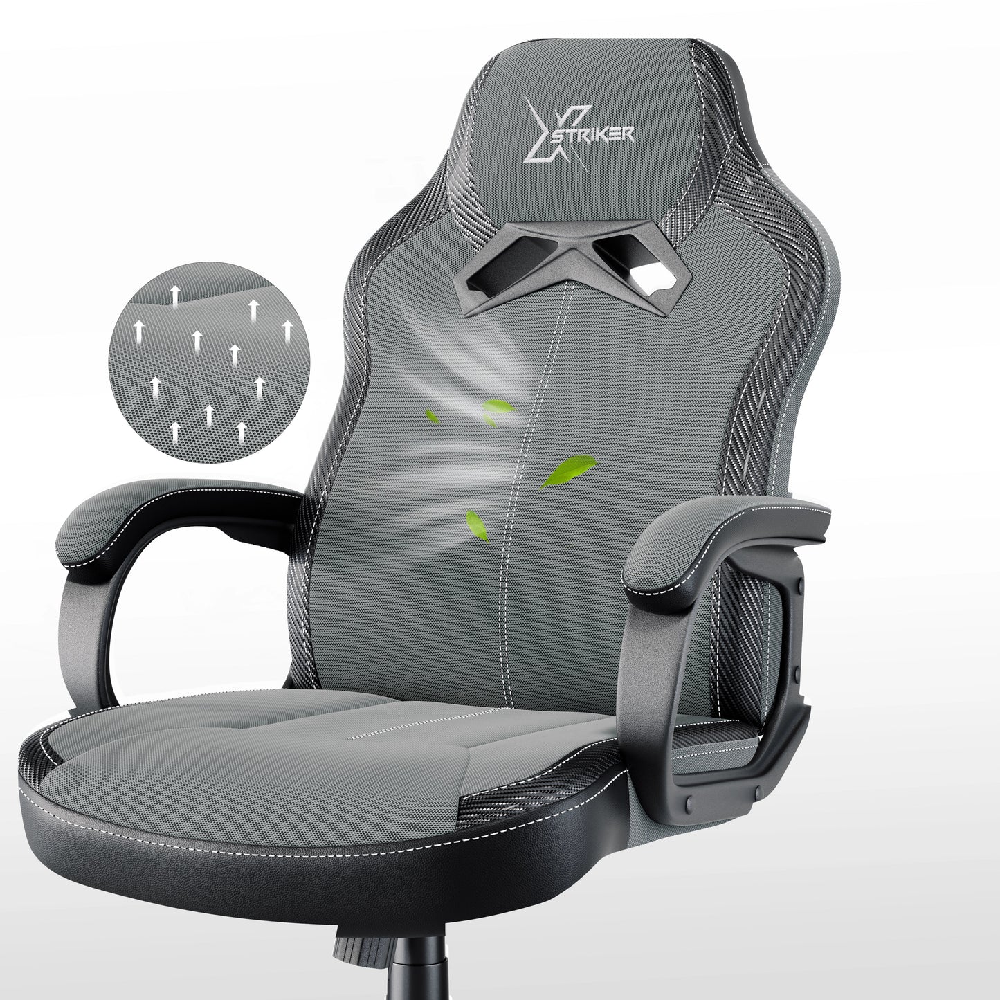 Xstriker Small Gaming Chair - Fabric PC Computer Desk Office Chair