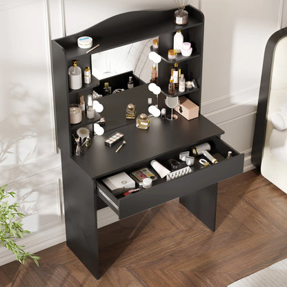 Dressing Table With Mirror & Led Lights - Makeup Vanity Desk