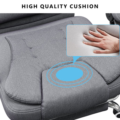 Massage Office Chair with Footrest - Ergonomic Desk Chair