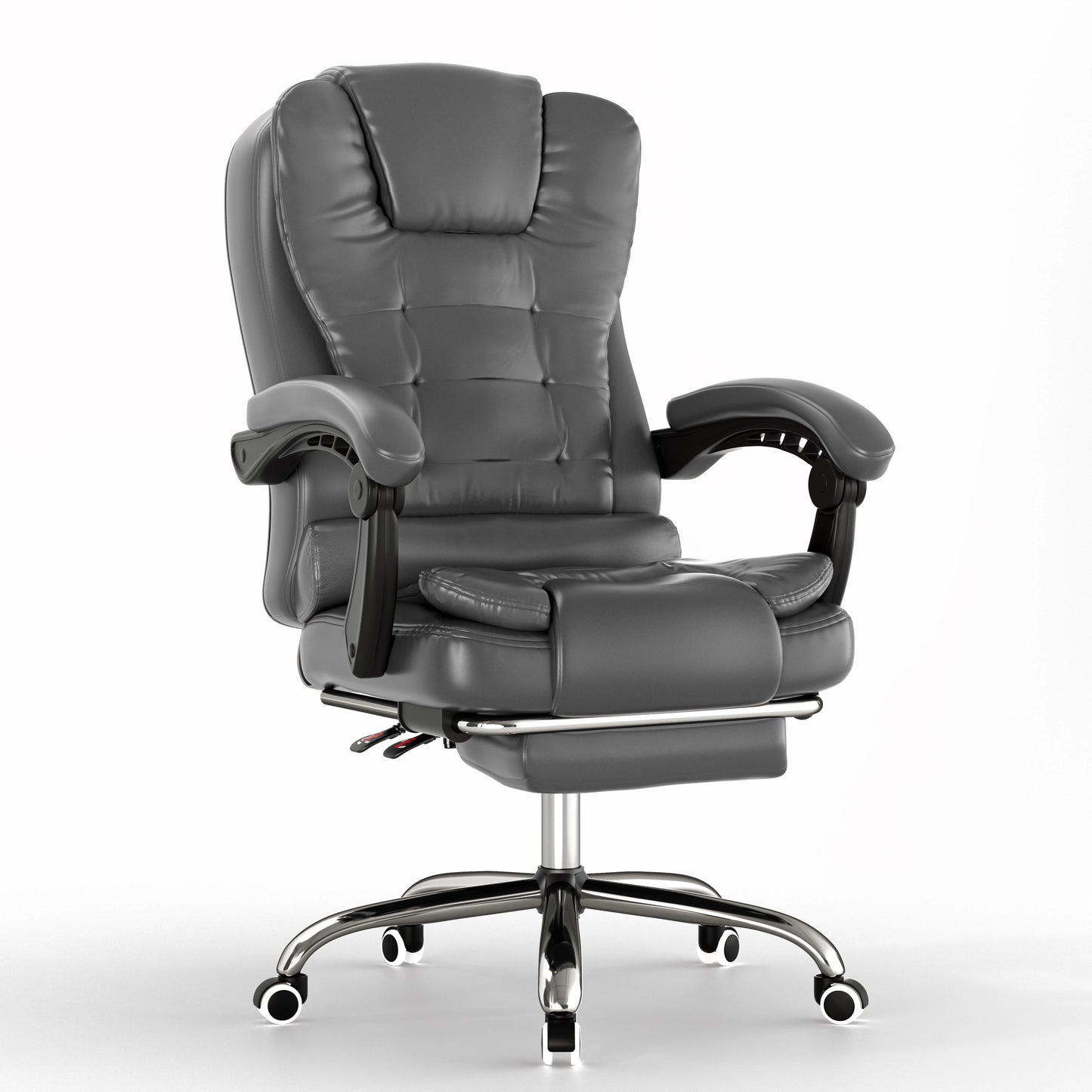 Executive Office Chair With Footrest - Ergonomic Reclining Desk Chair