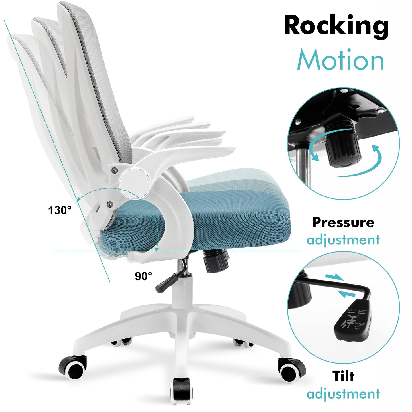 Ergonomic Home Office Chair Mesh  - Computer Desk Chair
