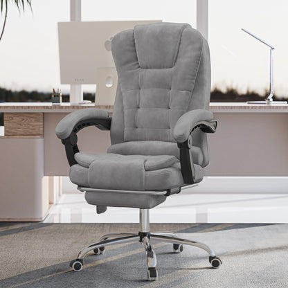 Massage Office Chair with Footrest - Ergonomic Desk Chair