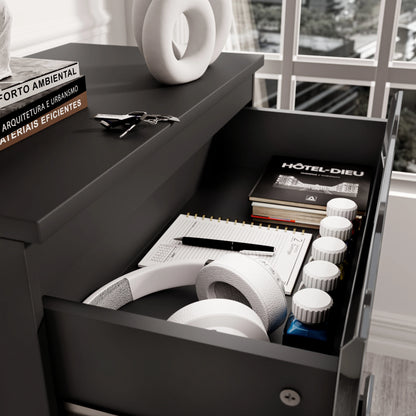 High Gloss 3 Drawer Chest - Small Chest of Drawers