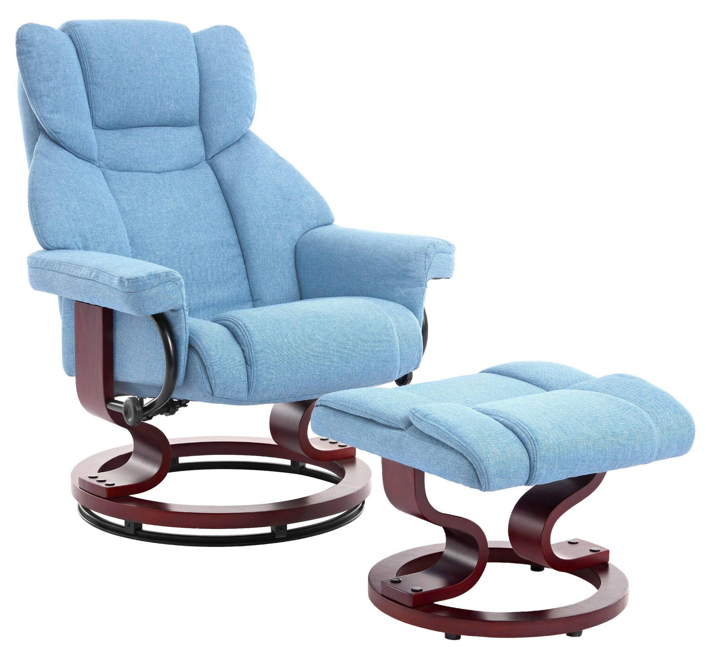 Swivel Recliner Chair with Footstool - Recliner Armchair