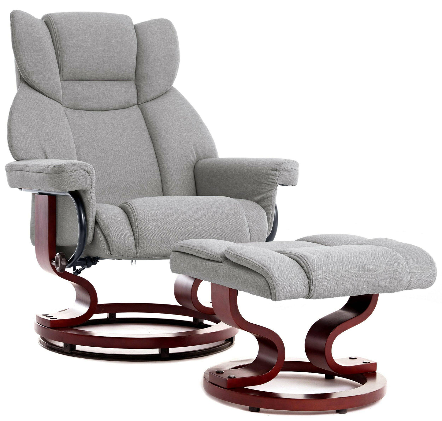 Swivel Recliner Chair with Footstool - Recliner Armchair