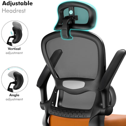 Home Office Chair - Ergonomic Computer Chair with Headrest